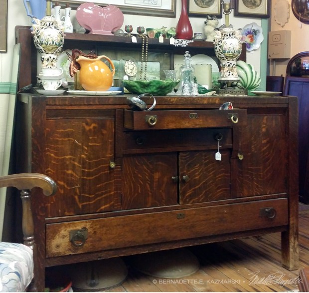Mission Oak Buffet at Carnegie Antiques in Carnegie, PA